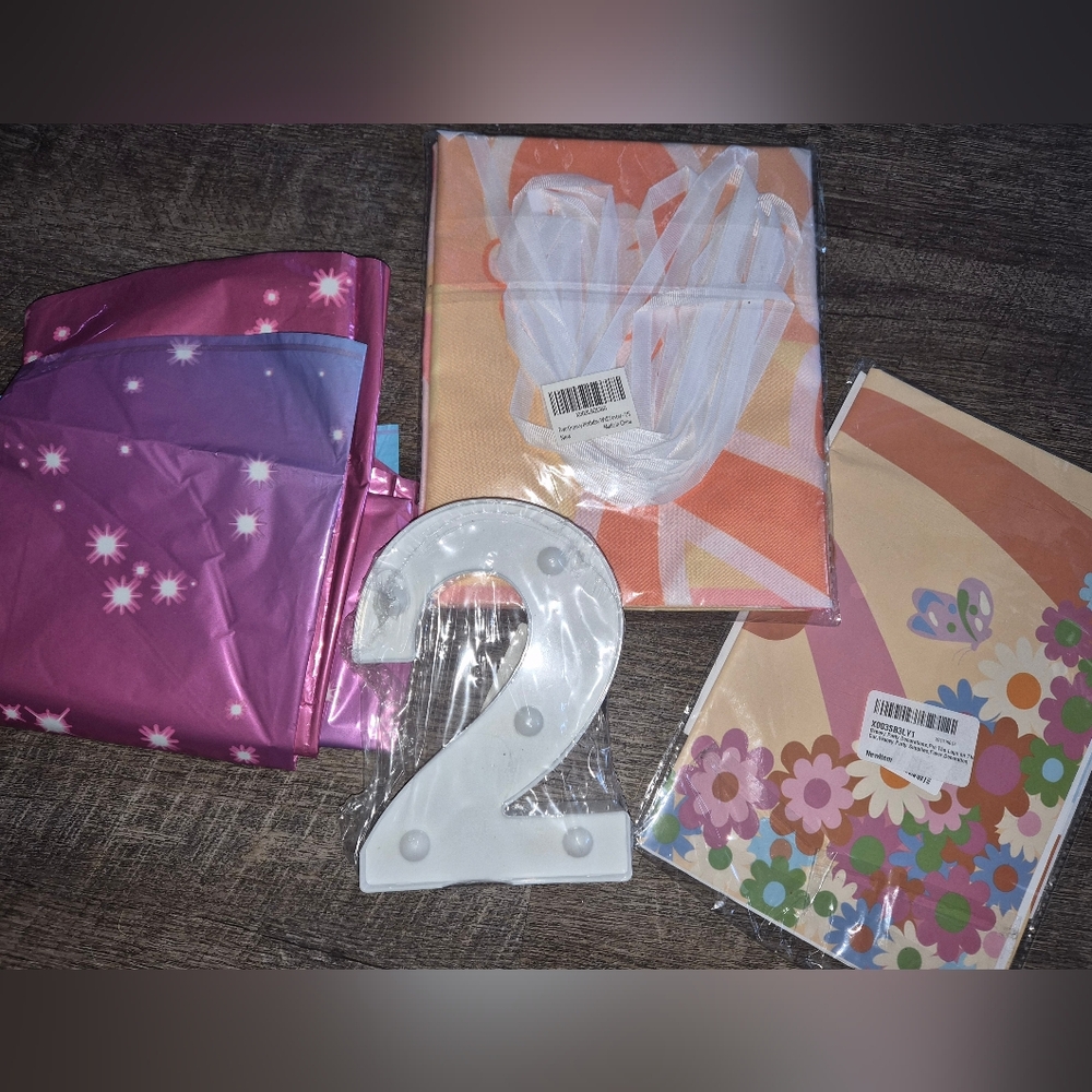 Colorful Party Decoration Set with LED Number 2